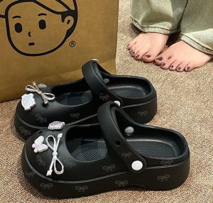 [Free Shipping] Womens Clogs Womens Thick-Soled EVA Slippers Cute Slide Sandals Sweet Sandals Closed-Toe Slippers Beach Shoes.