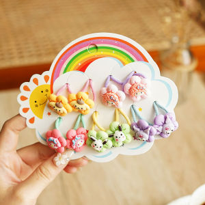 FXG - iKat Rambut Set Premium 10Pcs Karakter Lucu Korea Fashion Wanita Anak Perempuan KCR48