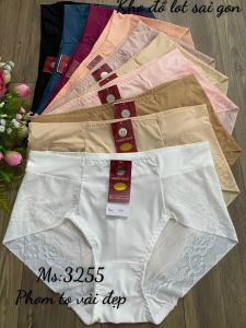 ♥️5 quần lót 3255 thiên phát♥️ 5 QUẦN LÓT NỮ THUN LẠNH PHA REN CAO CẤP47KG-65KG