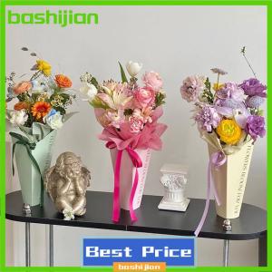 bashijian 1pc Flower Wrapping Paper Gift Box Bouquet Packaging Bag Flowers Paper Wrapping Material Graduation Wedding Party Supplies