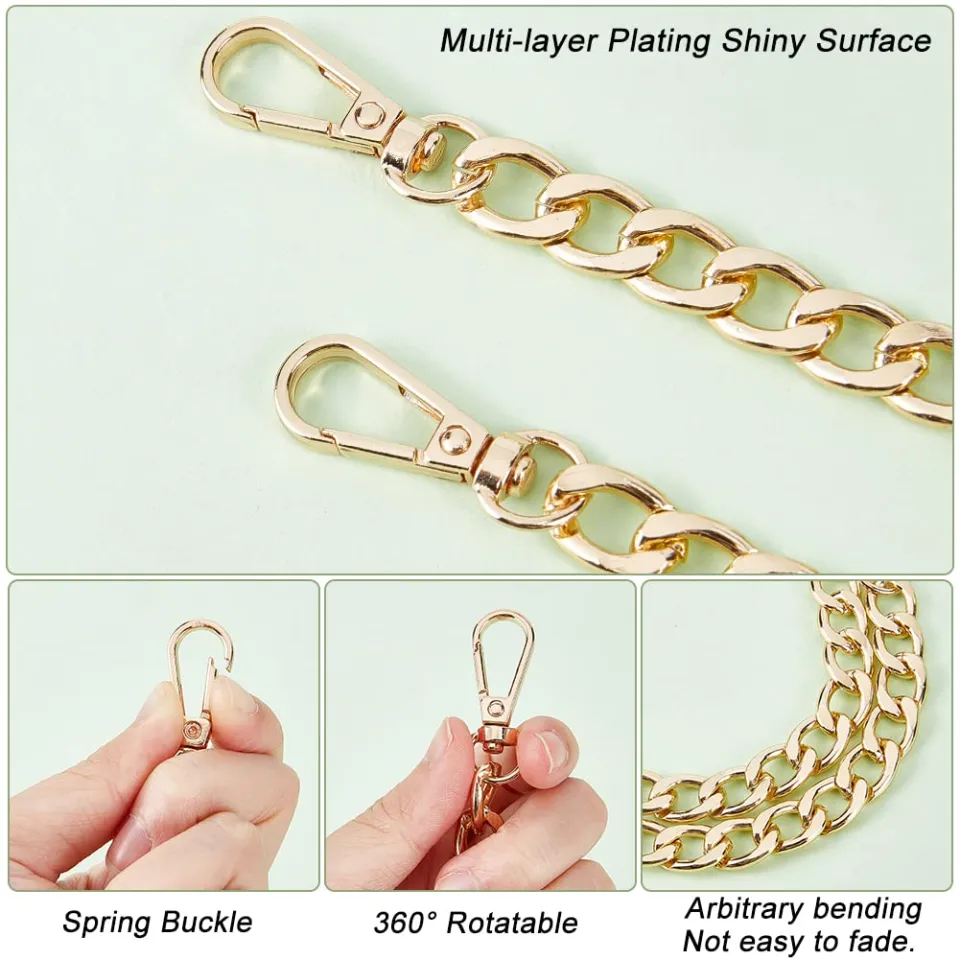 UNICRAFTALE 2Pcs Bag Extender Chains Alloy Purse Chain Strap 12cm Golden  Crossbody Shoulder Bag Strap Extender Chains with Connector Ring for Bag  Straps Replacement Accessories - Yahoo Shopping