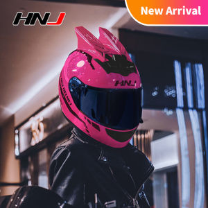 HNJ Full Face Helmet Electric Motorcycle Womens Motogirl Couple Helmet