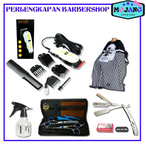 alat cukur rambut listrik 1 set promo Lengkap Gunting Set Rambut WHAEL PROFESIONAL