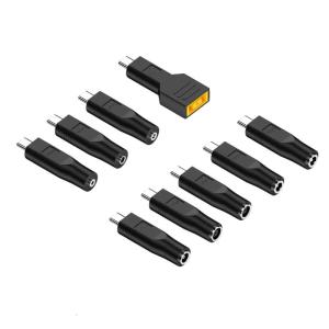 9pcs Loại C Nam để pd100w nữ Nguồn máy tính xách tay Bộ chuyển đổi 9 Adapter cho sạc mạnh mẽ và khả năng tương thích