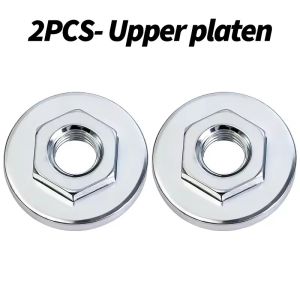 【XZxinzhan】2PCS Grinder Special Modified Hexagonal Plate Thread Replacement Grinder Press Plate Inner Outer Flange Nut Grinder Modified Supplies