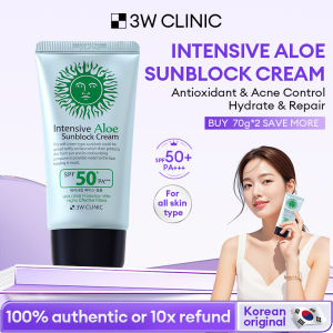 Clearance Sale3W Clinic Intensive UV Sun Cream Refreshing Anti UV Sunscreen SPF50 PA+++ 70ml Moisturising And Soothing