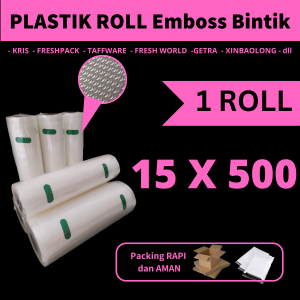 KEVAKUM Plastik Emboss Roll Bintik 15x500