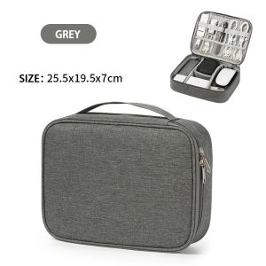Penganjur Mudah Alih Kantong Gadget Perjalanan Kantong Adaptor Perjalanan USB Kabel Beg