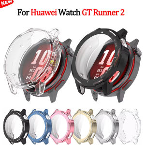 Full Protective Case Cover For Huawei Watch GT Runner 2 Smart Watch Soft Cases TPU Screen Protector