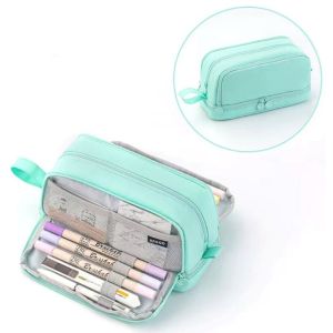 🇲🇾 Ready Stock Large Capacity Pencil Case Multi-Compartment Pencil Pouch Pen Bag School Stationery