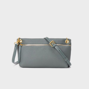 BeeGreen Women Genuine Leather Small Shoulder Bag Elegant Underarm Bag Plain Commuter Bag Casual Cellphone Sling Bag