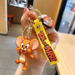 Gantungan Kunci Tom & Jerry Ganci Motor Mobil Liontin Tas Keychain Couple Lucu Aksesoris Kartun Kucing Tikus