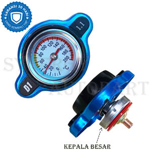 D1 1.1 Tutup Radiator Temperatur Indikator Suhu Universal Motor Mobil