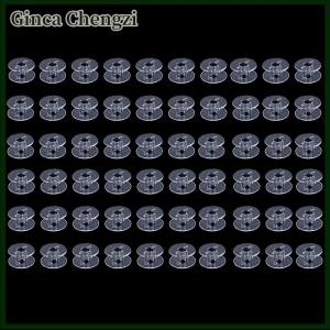 Ginca 10 50ชิ้นกระสวยพลาสติกจักรเย็บผ้าสำหรับด้ายอุปกรณ์เสริม bobbins