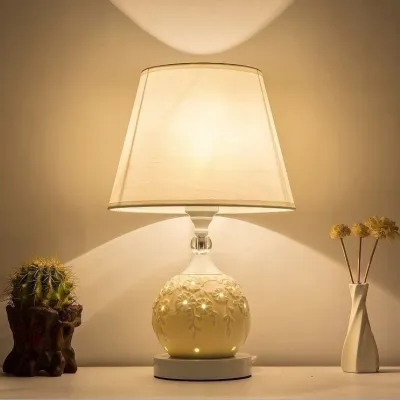 IKEA Ceramic Table Lamp Table Lamp Bedside Table Lamp Lampu Meja Bilik Tidur Lampu Meja Seramik lampumeja tablelamp