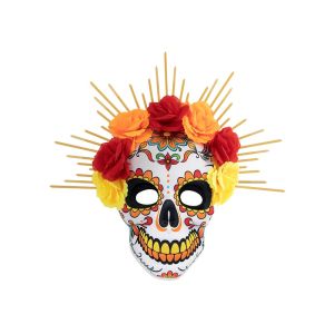 CUBBY EVA Mexican Day of The Dead  Full  Halloween Skull  Gothic Headwear Halloween Party  Modeling Costume Props