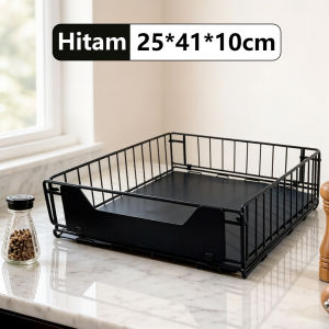 Rak piring wastafel Rak tiriskan dapur multifungsi Rak peniris dengan pintu kabinet Rak penyimpanan