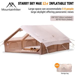 MOUNTAINHIKER Inflatable Camping Tent (12m² Pro) 8–15 Person TentWaterproof Breathable and Portable