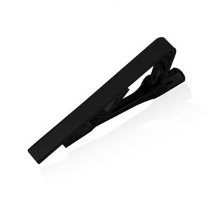 KLIMO Stainless Steel Chic Necktie Tie Bar Clasp Clip Formal Occasion Tie Accessories Silver Gold Black