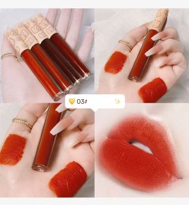 4Pcs/set Matte Lip Tint Moisturizing Long-Lasting Lip Gloss Dark Lip Tint Set Tattoo Liptint Liquid Lip Glaze Lip Makeup Kit
