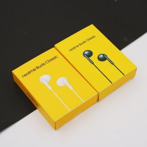 Realme 3.5MM In-Ear Earphone Original Buds 2 Classic Wired Headset With Mic For Realme GT NEO 8 7 6i 6S Pro V5 Q Q2 X X2 C3 C15