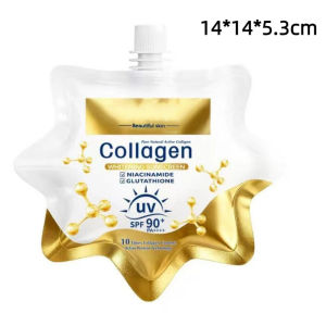 SPF 90+++ Collagen Sunscreen Whitening Hydrating Sunblock UV / UVB Protection Sun Cream Non-sticky