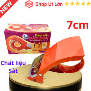 Dao cắt băng keo 6cm Dân Hoa sắt lưỡi thép chất liệu Kim loại