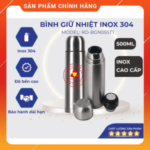Bình giữ nhiệt Inox Rạng Đông 500ml BGN05 - Chống rò nước - Đựng nước nóng lạnh