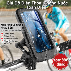 [ Hàng Tốt ] Kẹp Điện Thoại Xe Đạp  Xoay 360  Dễ Lắp Đặt Giá đỡ điện thoại gắn chân gương chiếu hậu xe máy mô tô có nón che nắng che mưa tiện lợi chống sốc và chống cướp giật