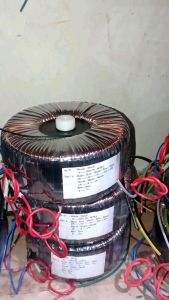 trafo toroid donat 15A CT 65v - 55v murni