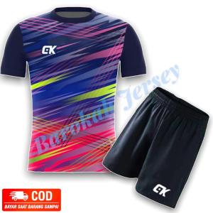 Setelan Baju & Celana Badminton Futsal Volly Kaos Bulutangkis Futsal Volly Printing Jersey Badminton Futsal Volly Dewasa