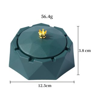 Asbak Dengan Tutup Tahan Premium Ashtray Anti-Fly Ash Asbak Rokok Nordic Tutup Asbak Kreatif