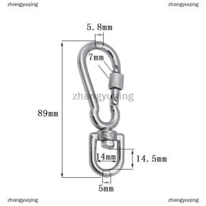 [COD] zhangyuqing Stainless Steel Swivel Snap Hooks Locking Dog Leash Buckle Quick Release Buckle Carabiner Clips For Dog Walking Camping