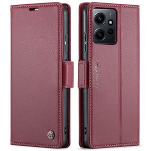 Redmi Note 12 Pro PU Leather Flip Phone Case For Redmi Note 12 Pro Plus 12Turbo 12S Note12S Note12Pro 4G 5G Shockproof Bumper Casing Magnetic Wallet Card Slot Holder Protection Back Cover Shell