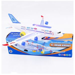 ของเล่นเครื่องบิน A380 ลําใหญ่ มีเสียง มีไฟ led ของเล่นเด็กเครื่องบินบั๊มมหาสนุก วิ่งชนแล้วเลี้ยวอัตโนมัติ