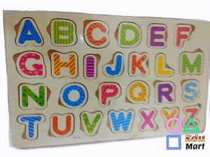 Wooden Jigsaw Puzzles ABC Alphabet Numbers (Papan Kayu Huruf ABC Nombor) 木制拼图 ABC 字母数字