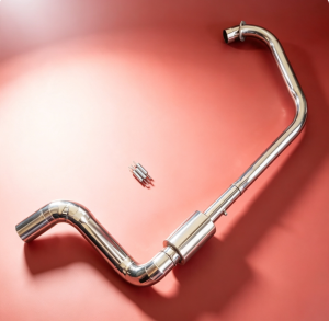 Gixxer Sf 155 stainless elbow with resonator on Sc Project round +Db reducer