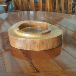 asbak model kayu dari kayu jati