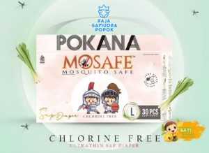 NEW Pokana Mosafe SAP Diapers (ANTI NYAMUK) M32L30XL28