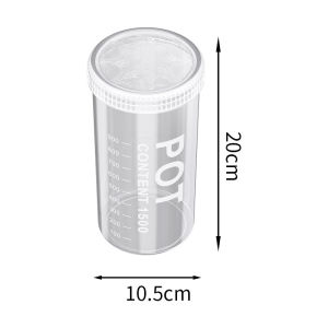 Lebi cấp thực phẩm niêm phong lưu trữ Jar cho đồ thiết yếu nhà bếp thùng kín