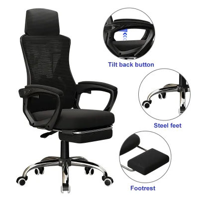 [Chân sắt]ghế công thái học ghế xoay văn phòng ghế xoay office chair gaming chair tựa lưng thoải mái