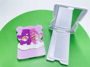 หวีจับคู่กระจกการ์ตูนแฟชั่น ของขวัญ กะทัดรัด และพกพาสะดวกJZ