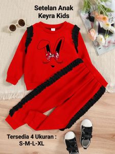 Setelan Anak Perempuan Model Kerutan Set Keyra Kids 4 Ukuran Kekinian Terbaru Viral Matt Babyterry
