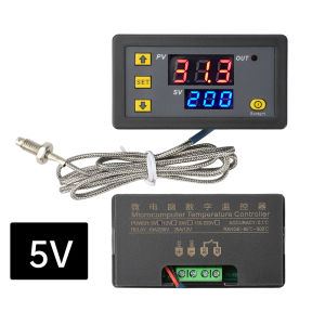 Diymore w3230 độ chính xác cao k-loại cặp nhiệt điện Bộ điều khiển nhiệt độ kĩ thuật số-60 ° C ~ 500 ° C màu đỏ và hiển thị màu xanh dương đầu ra rơle DC 5V/12V/24V AC 110-220V