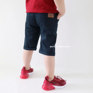 Lily And Clark Celana Pendek Warna Navy Keren OOTD Anak Laki-Laki CP04