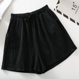 Womens Simple Soft Shorts Large Size Casual Shorts Beach Pants Womens Sports Shorts Wide Leg Bottoms