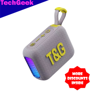 T&G TG-445 TWS Wireless V5.3 Bluetooth RGB Speaker Super Bass support FM Radio/TF Card/USB Function w/ Flashing Lights
