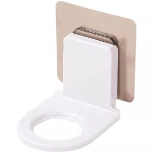 K.1pcs Hole free hook Bathroom hook Shampoo shower gel hook Hole free suspension device Multifunctional hook Detergent hook