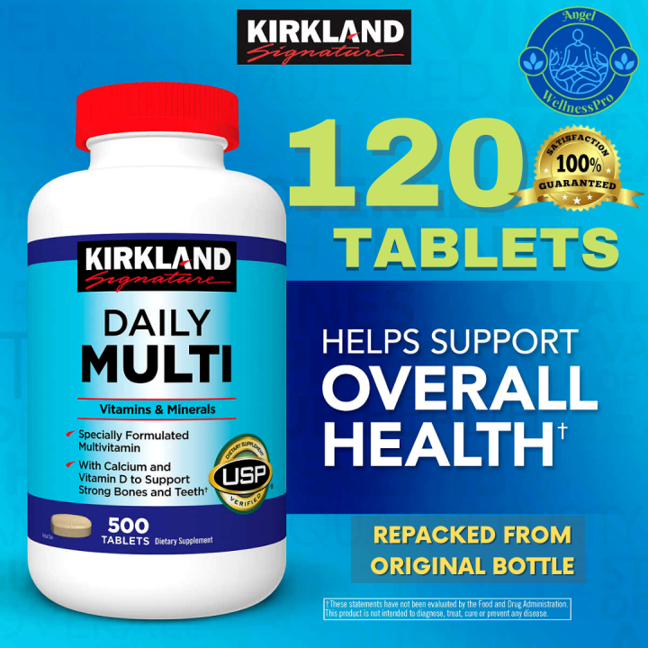 Kirkland Signature Daily Multivitamins 120 Tablets AUTHENTIC Lazada PH
