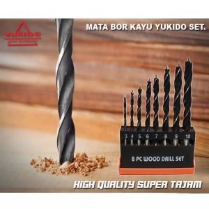 YUKIDO MATA BOR KAYU SET 8PCS 3 -10MM Mata Bor Kayu set 8PCS 3 -10MM Wood Drill Bit ASIA SEJAHTERA